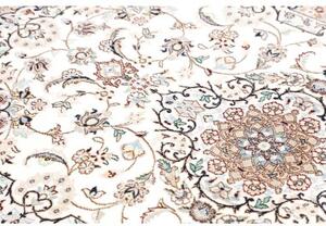 Tappeto Nain 9la Medaglione Floreale Avorio Blu Scuro 102x162 Cm