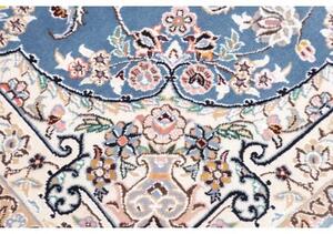 Tappeto Nain 9la Medaglione Floreale Azzurro Avorio 104x156 Cm