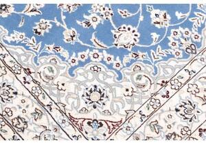 Tappeto Nain 9la Medaglione Floreale Azzurro Beige 100x160 Cm