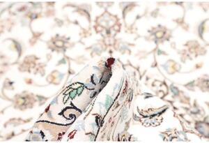 Tappeto Nain 9la Medaglione Floreale Avorio Blu Scuro 102x162 Cm