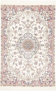 Tappeto Nain 9la Medaglione Floreale Avorio Rosa Antico 103x154 Cm