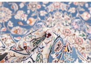 Tappeto Nain 9la Medaglione Floreale Azzurro Avorio 104x156 Cm