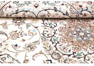 Tappeto Nain 9la Medaglione Floreale Avorio Blu Scuro 102x162 Cm
