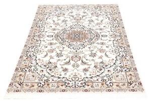 Tappeto Nain 9la Medaglione Floreale Avorio Blu Scuro 102x162 Cm