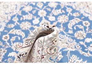 Tappeto Nain 9la Medaglione Floreale Azzurro Beige 100x160 Cm