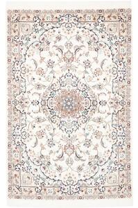 Tappeto Nain 9la Medaglione Floreale Avorio Blu Scuro 102x162 Cm