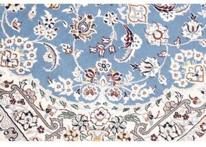 Tappeto Nain 9la Medaglione Floreale Azzurro Avorio 102x155 Cm
