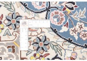 Tappeto Nain 9la Medaglione Floreale Blu Avorio 104x157 Cm