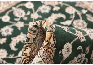 Tappeto Nain 9la Medaglione Floreale Verde Scuro Avorio 101x154 Cm