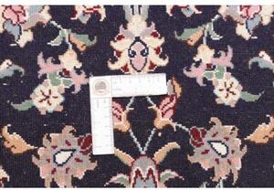 Tappeto Nain 9la Medaglione Floreale Blu Scuro Avorio Corsia 70x288 Cm