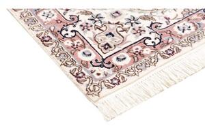 Tappeto Nain 9la Medaglione Floreale Avorio Rosa Antico 103x154 Cm