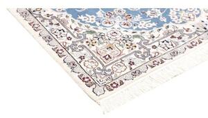 Tappeto Nain 9la Medaglione Floreale Azzurro Avorio 102x155 Cm