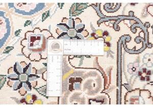 Tappeto Nain 9la Medaglione Floreale Azzurro Avorio 102x155 Cm