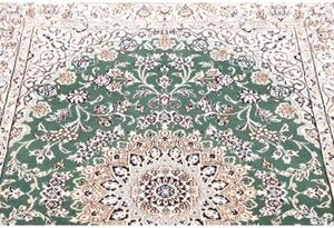 Tappeto Nain 9la Medaglione Floreale Verde Avorio 105x154 Cm