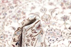 Tappeto Nain 9la Medaglione Floreale Avorio Rosa Antico 103x154 Cm