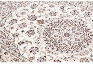 Tappeto Nain 6la Medaglione Floreale Avorio Blu 103x159 Cm