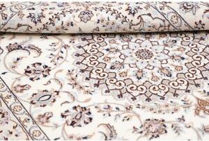 Tappeto Nain 6la Medaglione Floreale Avorio Blu 103x159 Cm