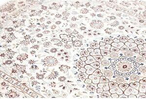 Tappeto Nain 6la Medaglione Floreale Avorio Blu 100x156 Cm