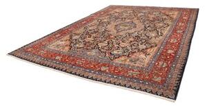 Tappeto Kashamr Zirkhaki Medaglione Floreale Rosso Blu Scuro 305x407 Cm