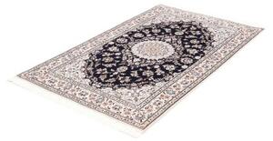 Tappeto Nain 6la Medaglione Floreale Blu Scuro Beige 102x164 Cm