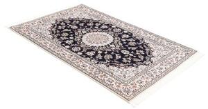 Tappeto Nain 6la Medaglione Floreale Blu Scuro Beige 102x164 Cm