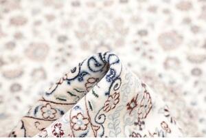 Tappeto Nain 6la Medaglione Floreale Avorio Blu 100x156 Cm