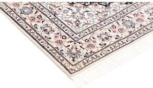 Tappeto Nain 6la Medaglione Floreale Blu Scuro Beige 102x164 Cm