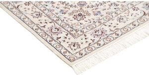 Tappeto Nain 6la Medaglione Floreale Avorio Blu 103x159 Cm