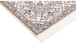 Tappeto Nain 6la Medaglione Floreale Azzurro Avorio 128x200 Cm