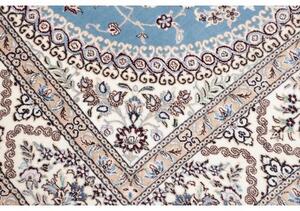 Tappeto Nain 6la Medaglione Floreale Azzurro Avorio 127x200 Cm