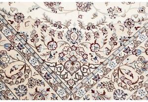 Tappeto Nain 6la Medaglione Floreale Avorio Blu 141x214 Cm