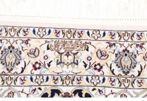 Tappeto Nain 6la Medaglione Floreale Blu Scuro Avorio 103x152 Cm