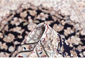 Tappeto Nain 6la Medaglione Floreale Blu Scuro Beige 102x164 Cm