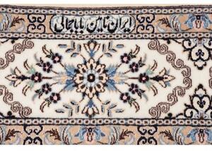 Tappeto Nain 6la Medaglione Floreale Azzurro Avorio 128x200 Cm