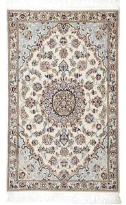 Tappeto Nain 6la Medaglione Floreale Avorio Blu Chiaro 63x103 Cm