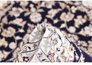 Tappeto Nain 6la Medaglione Floreale Blu Scuro Avorio 103x152 Cm