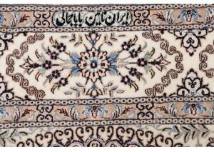 Tappeto Nain 6la Medaglione Floreale Azzurro Avorio 127x200 Cm