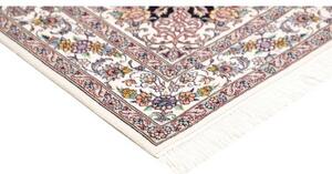 Tappeto Nain 6la Medaglione Floreale Blu Notte Avorio 118x162 Cm
