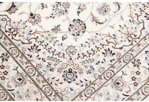 Tappeto Nain 6la Medaglione Floreale Avorio Beige 123x188 Cm