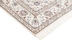 Tappeto Nain 6la Medaglione Floreale Avorio Beige 123x188 Cm
