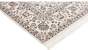 Tappeto Nain 6la Medaglione Floreale Blu Scuro Avorio 162x246 Cm