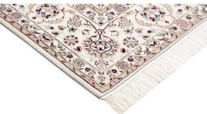 Tappeto Nain 6la Medaglione Floreale Rosso Scuro Avorio 163x245 Cm