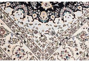 Tappeto Nain 6la Medaglione Floreale Blu Scuro Avorio 162x246 Cm