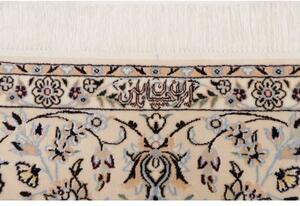 Tappeto Nain 6la Medaglione Floreale Blu Scuro Avorio 162x246 Cm