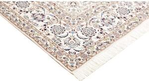 Tappeto Nain 6la Medaglione Floreale Turchese Avorio 168x244 Cm