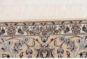 Tappeto Nain 6la Medaglione Floreale Avorio Blu Chiaro 160x246 Cm