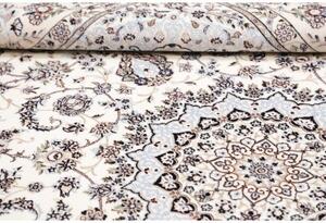 Tappeto Nain 6la Medaglione Floreale Avorio Blu Chiaro 160x231 Cm