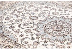 Tappeto Nain 6la Medaglione Floreale Avorio Blu Chiaro 160x246 Cm