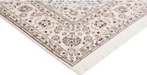 Tappeto Nain 6la Medaglione Floreale Avorio Blu Chiaro 160x231 Cm