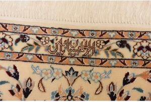 Tappeto Nain 6la Medaglione Floreale Avorio Blu Scuro 204x298 Cm